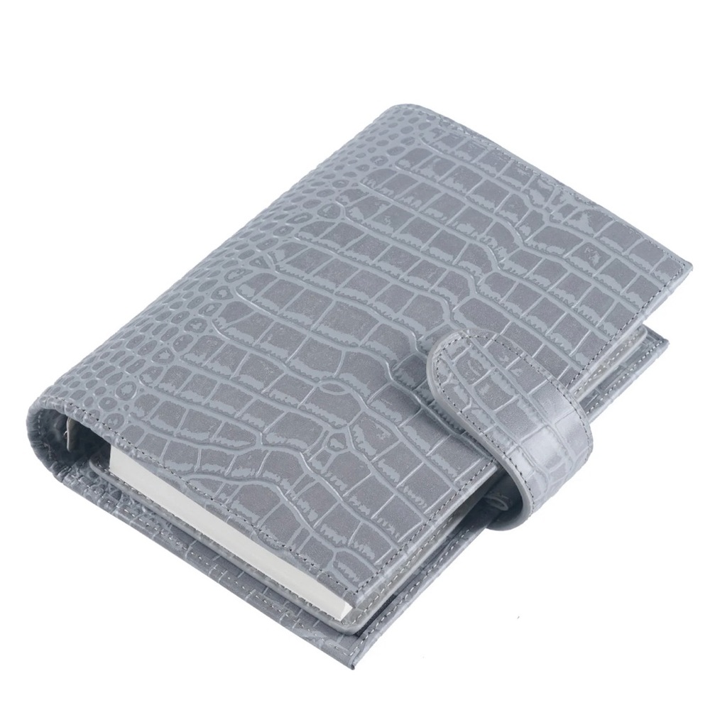 Moterm Personal Ringed Planner (Croc Gray, 25 mm Rings)